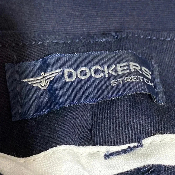 Navy blue dockers stretch cotton pants - Picture 7 of 8